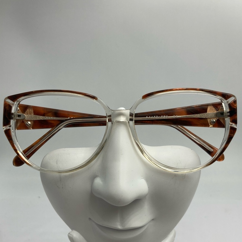 Vintage Looking Glass Brown Oval Sunglasses Frames